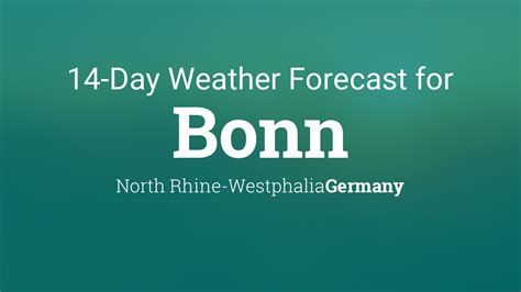 weer bonn|bonn weather 14 days.